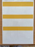 Etichetta GIALLO 80x47mm con       traspar.Conf.1200 pz NO LOGO
