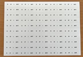 Etichetta PIG-TAIL Splitter         MM.40x15 - ogni fogli 50 etichette