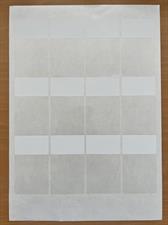 Etichetta BIANCO 67X47mm con       trasparente Conf.1800 pz