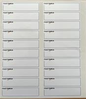 Etichetta FASTWEB BIANCO DIM.      80x20mm Conf.3000pz+coprente