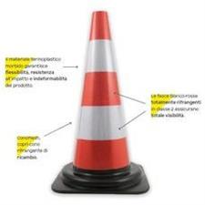 CONO FLEXI PVC-H54 CM Indeform.     Classe 2 Alta Rifrangenza-860