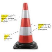 CONO FLEXI PVC-H54 CM Indeform.     Classe 2 Alta Rifrangenza-860